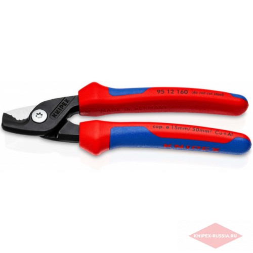 Кабелерез KNIPEX KN-9512160SB Stepcut ø 15 мм, длина 160 мм