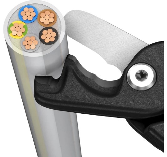 Кабелерез KNIPEX StepCut XL ступенчатый рез, Ø 23 мм, длина 225 мм, фосфатиров KN-9512225 - изображение 2