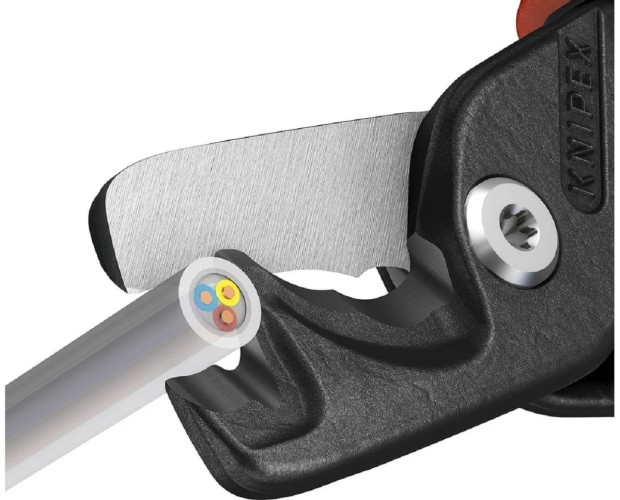 Кабелерез KNIPEX StepCut XL ступенчатый рез, Ø 23 мм, длина 225 мм, фосфатиров KN-9512225 - изображение 4