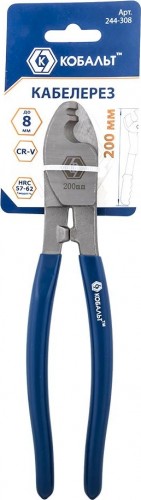 Кабелерез Кобальт 244-308 200 мм, cr-v, до 8мм/38 мм кв.