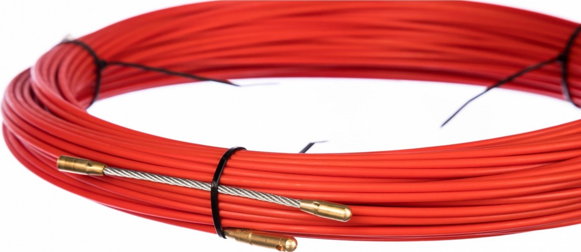 Кабельная протяжка REXANT 47-1050 стеклопруток 50 м, красная - изображение 3