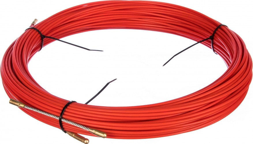 Кабельная протяжка REXANT 47-1050 стеклопруток 50 м, красная - изображение 2