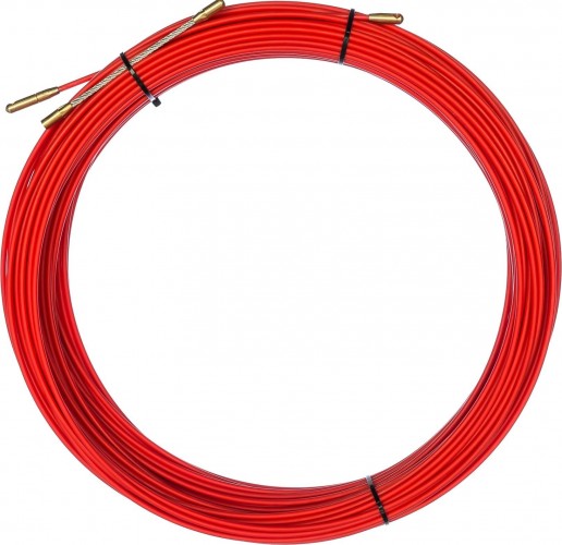 Кабельная протяжка REXANT 47-1050 стеклопруток 50 м, красная