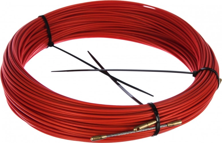 Кабельная протяжка REXANT 47-1070 стеклопруток 70 м, красная