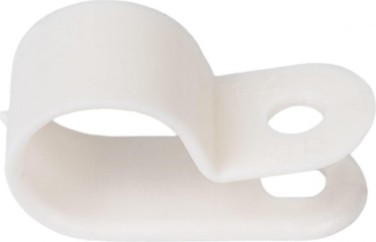 Кабельная скоба под винт REXANT 12 мм, белый упаковка 50 шт. 07-4412