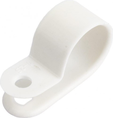 Кабельная скоба под винт REXANT 16 мм, белый упаковка 50 шт. 07-4416 - изображение 2