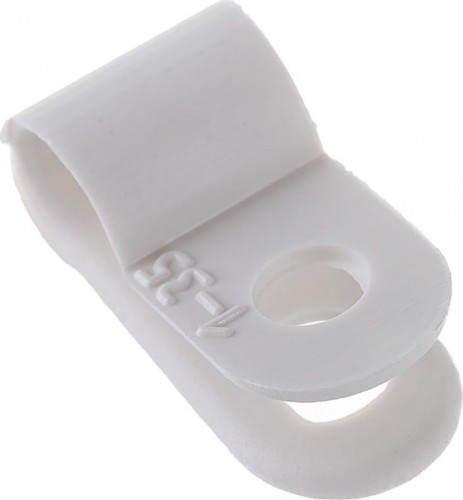 Кабельная скоба под винт REXANT 5 мм, белый упаковка 50 шт. 07-4405