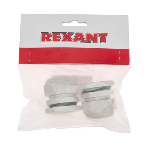 Кабельный ввод REXANT 07-8029-A2 PG-29 (18-25мм) серый, комплект (2 шт/уп) - изображение 4
