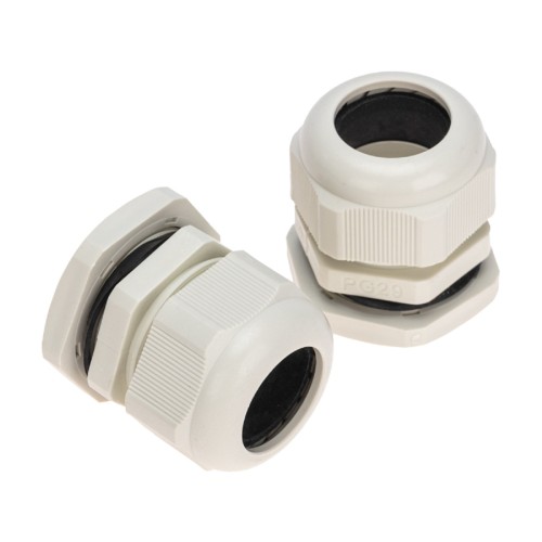 Кабельный ввод REXANT 07-8029-A2 PG-29 (18-25мм) серый, комплект (2 шт/уп)