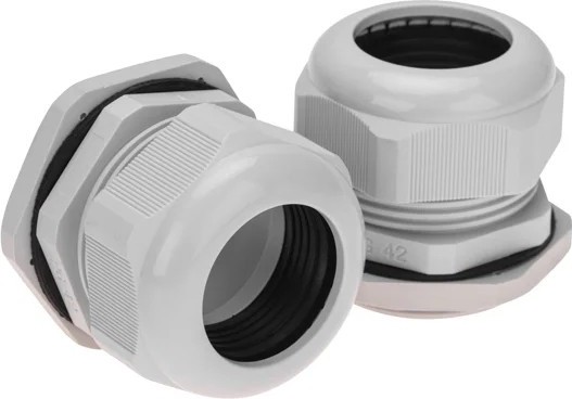 Кабельный ввод REXANT PG-42, 07-8042  30-38 мм серый ( уп. 20 штук ) 07-8042