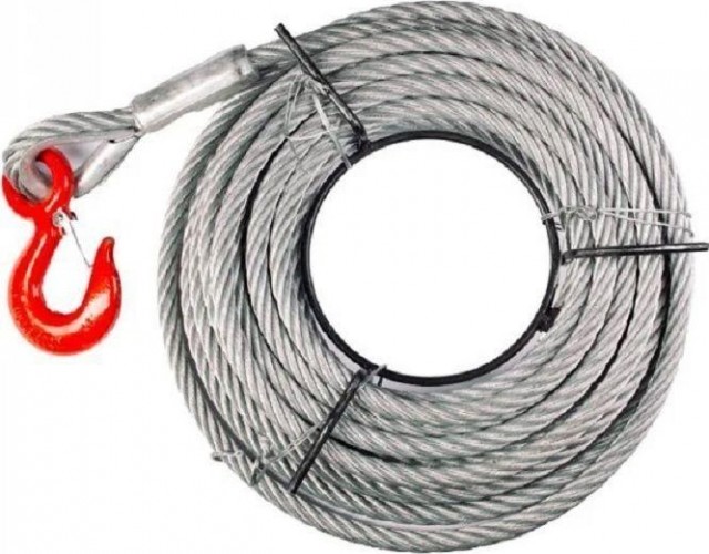 Канат  6,2 мм (100 м) для лебедки TOR с Кч-0,75т 320А опрессовка 1000414 1000414