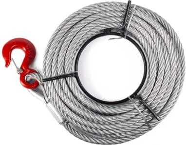 Канат для лебедки TOR МТМ 5400 Г=5,4 т, Д=40 м, ф=20 мм (тип ZNL) (1271128) 1271128