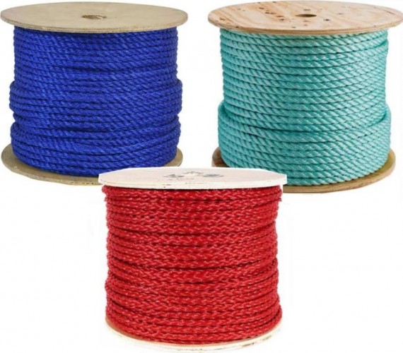 Канат комбинированный  16 мм сталь/полиэстер (красный)