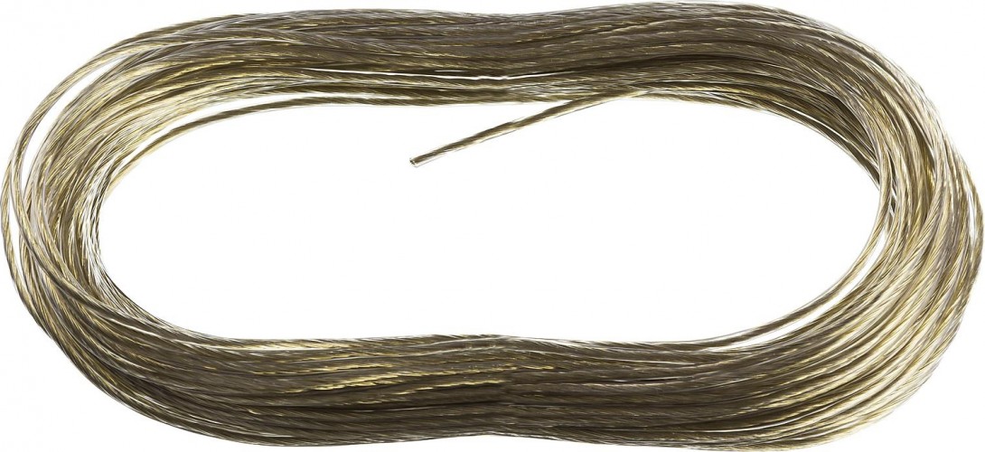 Канат стальной с покрытием из поливинилхлорида (ПВ STAYER MASTER трос хозяйственный в оболочке, 20 метров, 2,5мм 50145-2.5