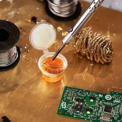 Канифоль REXANT ПР3709 сосновая флюс нейтральный, марка а, 10 г, банка 09-3709 - изображение 3