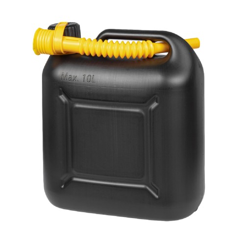 Канистра ARNEZI A1006322 10л для топлива пластиковая, с лейкой / черная - изображение 2