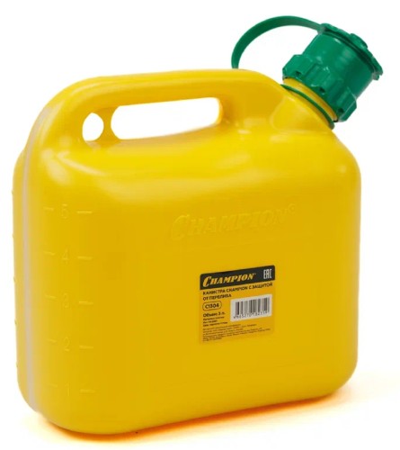 Канистра CHAMPION С1304 5 литров с защитой от перелива C1304