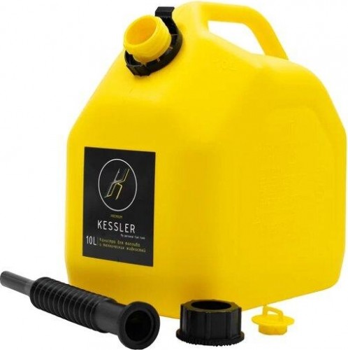 Канистра для ГСМ и технических жидкостей KESSLER универсальная 10 литров желтая А1-02-02 - изображение 2