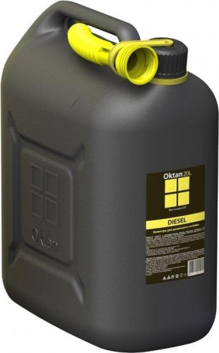 Канистра для ГСМ и технических жидкостей OKTAN Дизель 20 литров черная А1-01-17
