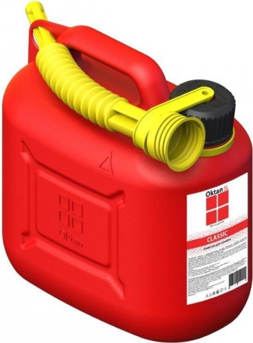 Канистра для ГСМ и технических жидкостей OKTAN Классик 5 литров красная A1-01-01