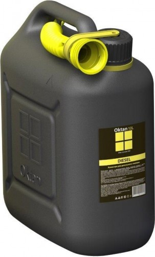 Канистра для ГСМ и технических жидкостей OKTAN Дизель 10 литров черная А1-01-16