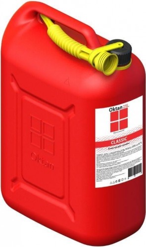 Канистра для ГСМ и технических жидкостей OKTAN Классик 25 литров красная A1-01-05