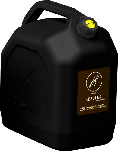 Канистра для ГСМ и технических жидкостей KESSLER универсальная 25 литров черная А1-02-09