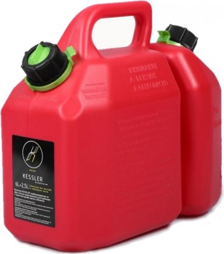 Канистра комбинированная KESSLER 6 л + 2,5 л для масла, красная А1-02-05