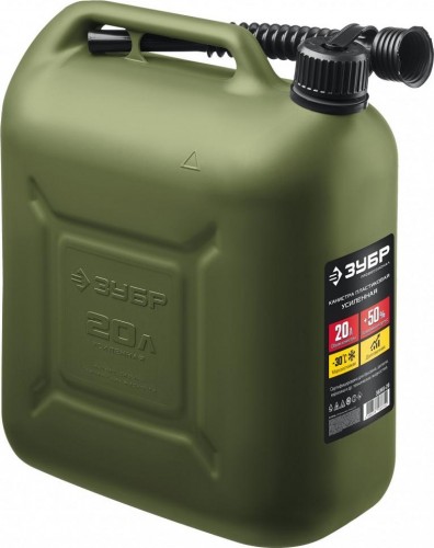 Канистра ЗУБР Профессионал 20л пластиковая усиленная 38365-20