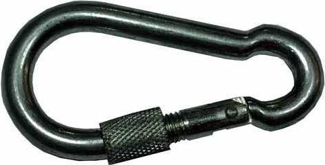 Карабин  11 мм DIN 5299D стальной с фиксатором 00000304 - изображение 2