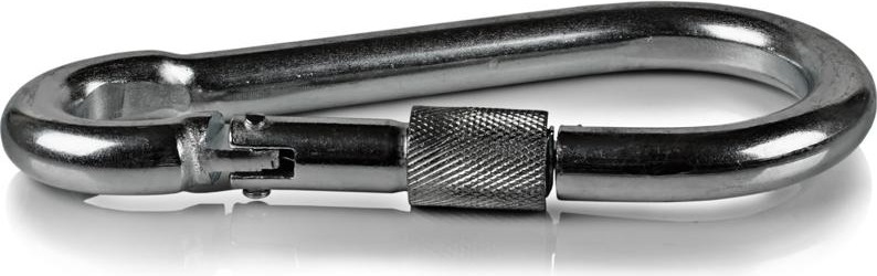 Карабин  12 мм DIN 5299D стальной с фиксатором 00000393