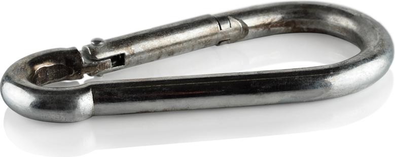 Карабин  15 мм DIN 5299C стальной оцинкованный 00000315