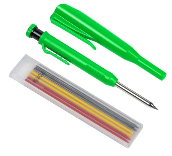 Карандаш малярный DLT 2429 строительный + 6 стержней (зеленый) - изображение 4