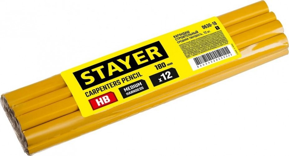 Карандаш малярный STAYER STAYER 180 180 мм строительный 0630-18_z01 - изображение 3