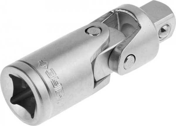 Кардан ЗУБР ЭКСПЕРТ 1/2" шарнир, cr-v, хроматированное покрытие 27723-1/2