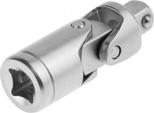 Кардан ЗУБР МАСТЕР 1/4" шарнир, cr-v, хроматированное покрытие 27723-1/4