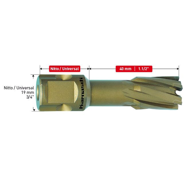 Сверло корончатое Karnasch HARD-LINE 18x40 арт. 20.1315N-18 - изображение 2