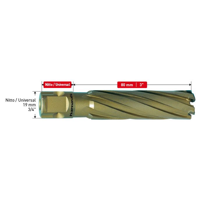 Сверло корончатое Karnasch HARD-LINE 50x80 арт. 20.1650N-50 - изображение 2