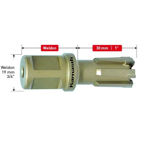Сверло корончатое Karnasch RAIL-LINE 34x30 арт. 20.1306-34 - изображение 2