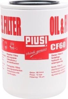 Картридж PIUSI фильтра тонкой очистки топлива 60 л/мин, 10 микрон F16483010 F16483010