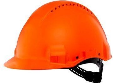 Каска защитная 3M G3000CUV-OR c вентиляцией, стандартное оголовье 7000039715