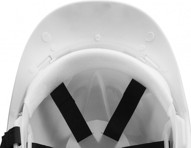 Каска ЗУБР 11094-2 ФОРТ белая,  текстильный амортизатор, храповый механизм 11094-2 - изображение 5