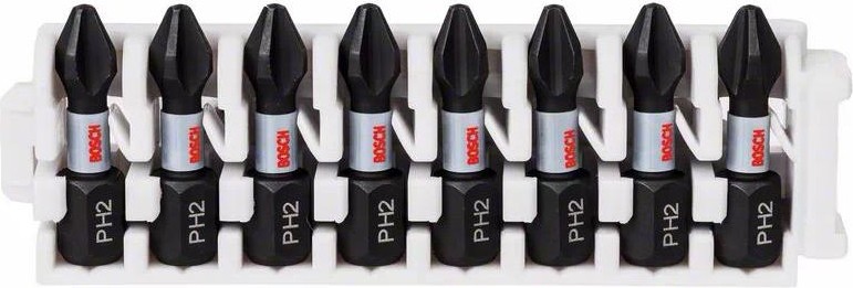 Кассета бит  BOSCH Pick and Click IMPACT 25 мм 8 предметов PH2 2608522324