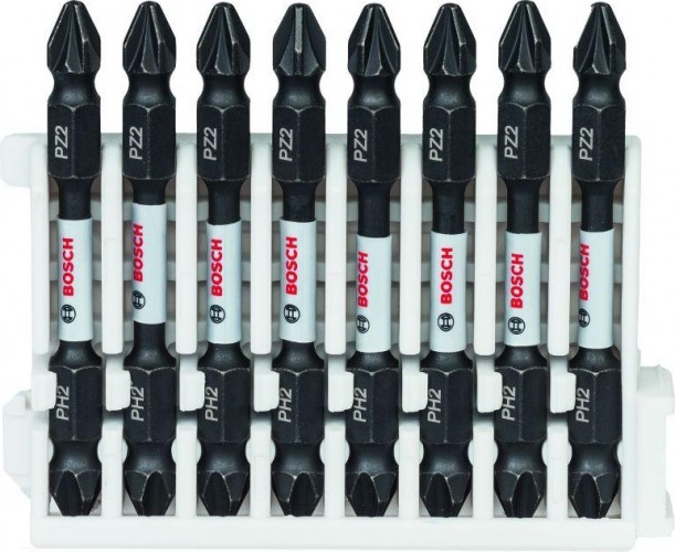 Кассета бит  BOSCH Pick and Click IMPACT 65 мм 8 предметов PH2/PZ2 2608522333