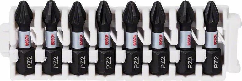 Кассета бит  BOSCH Pick and Click IMPACT 25 мм 8 предметов PZ2 2608522325