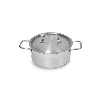 КАСТРЮЛЯ 2л нерж.тройное дно d=190 h=80, ИНДУКЦИЯ, серия "Satin" LUXSTAHL - изображение 1
