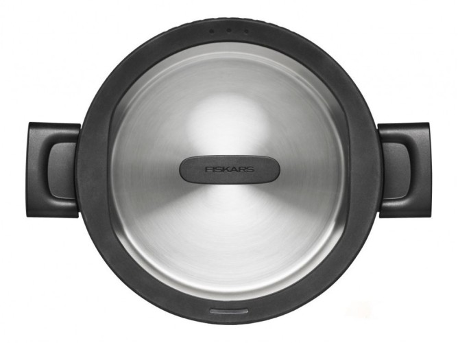 Кастрюля FISKARS 1052241 стальная с крышкой 5л/22 см - изображение 2