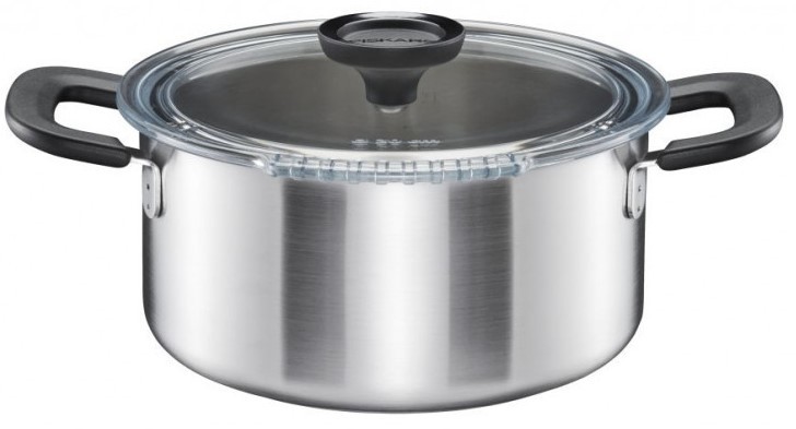 Кастрюля FISKARS 1072316 с керамическим покрытием, 3л, с крышкой