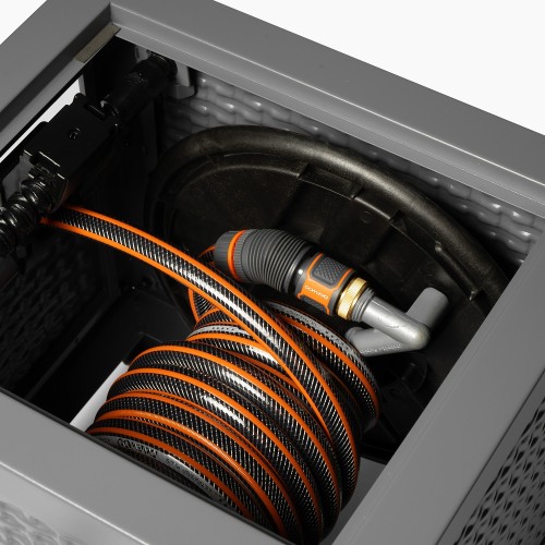 Катушка для шланга DAEWOO DWR 6130 металлическая + шланг 30м и набор для полива - изображение 5