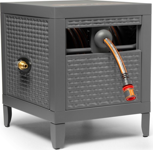 Катушка для шланга DAEWOO DWR 6130 металлическая + шланг 30м и набор для полива - изображение 2